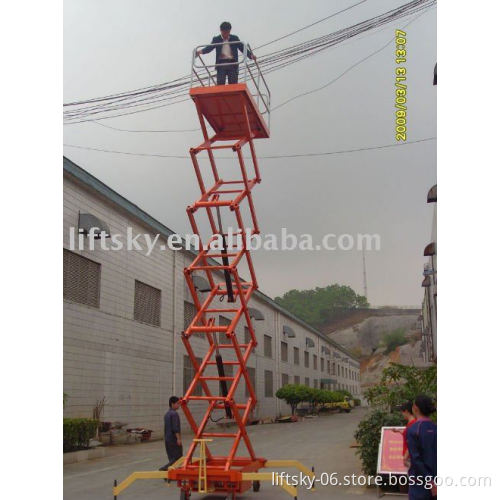 Mobile hydraulic lift table / High Working Lift SJO0.15-8.0-1